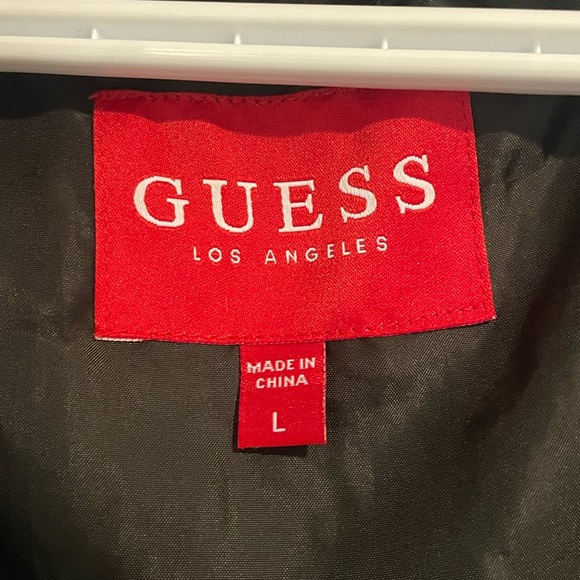 GUESS black puffer/bomber jacket - Picture 4 of 5